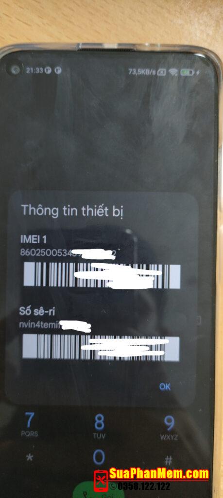 Fix Xiaomi Note 9T 5G (A001XM) Japan up rom mất imei