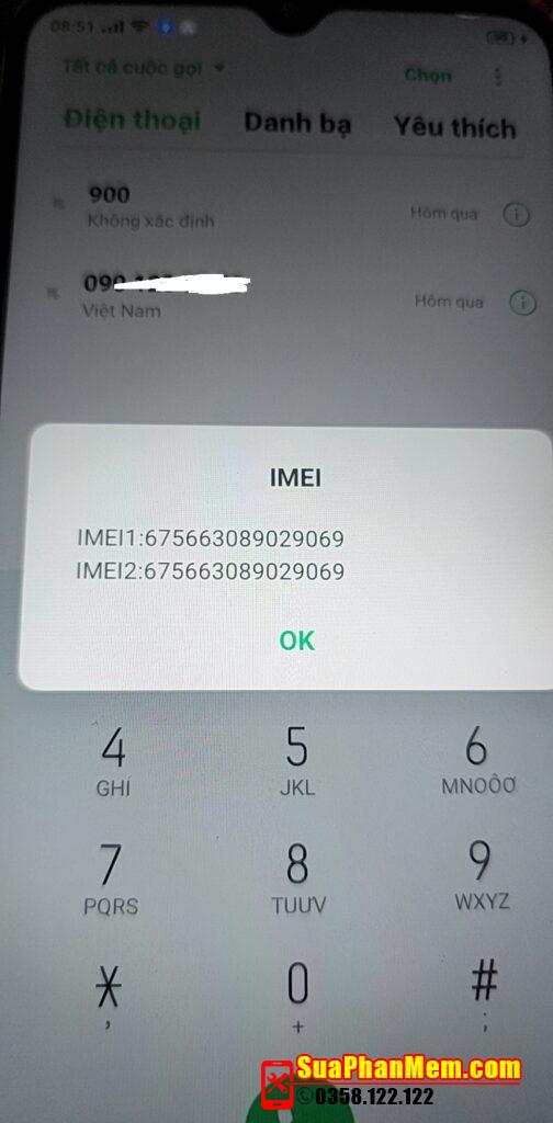 Oppo A31 mất imei, sửa lỗi mất sóng Oppo A31 do cập nhật phần mềm