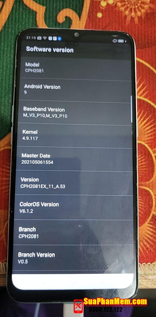 Oppo A31 mất imei, sửa lỗi mất sóng Oppo A31 do cập nhật phần mềm