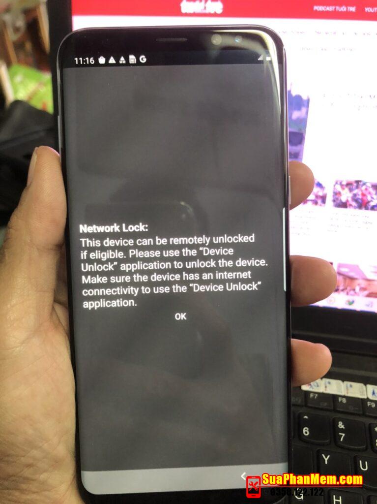 Unlock mở khoá mạng Samsung S8+ G955U U8 Tmobile