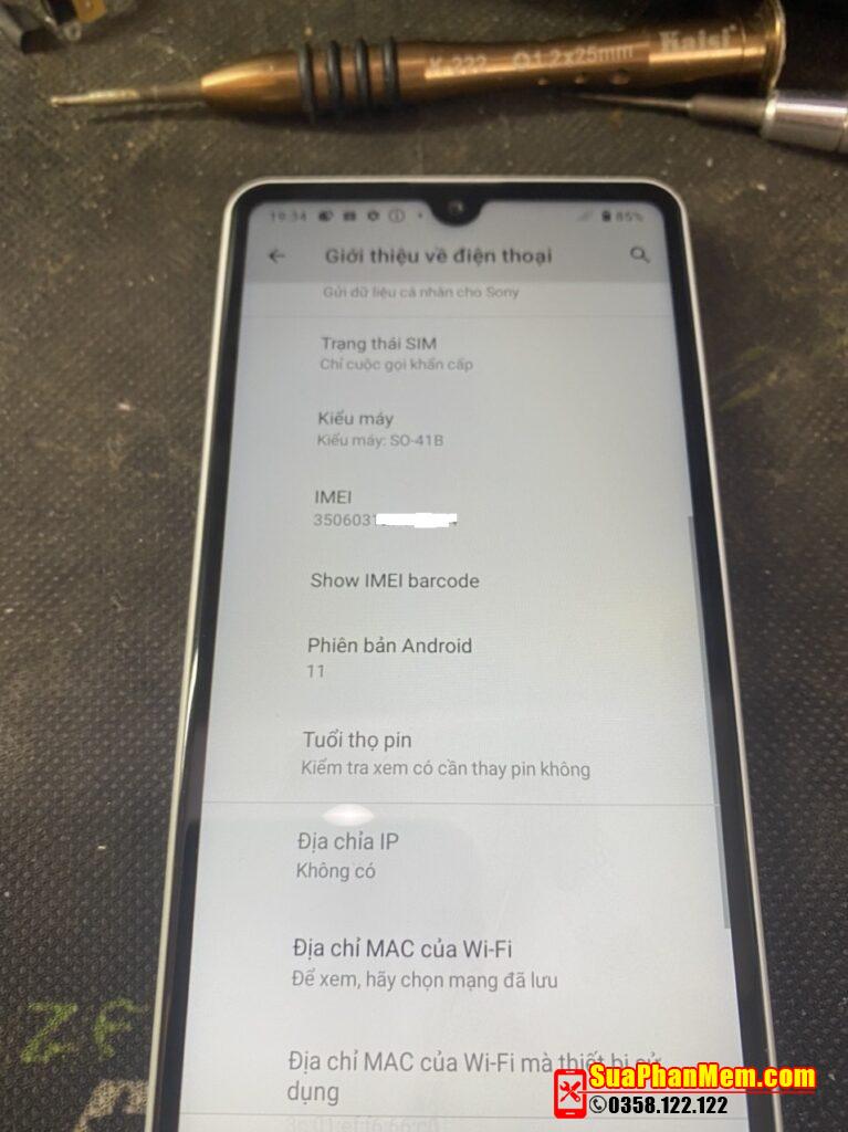 Mở khoá mạng Sony Xperia Ace II SO-41B xách tay Nhật Bản