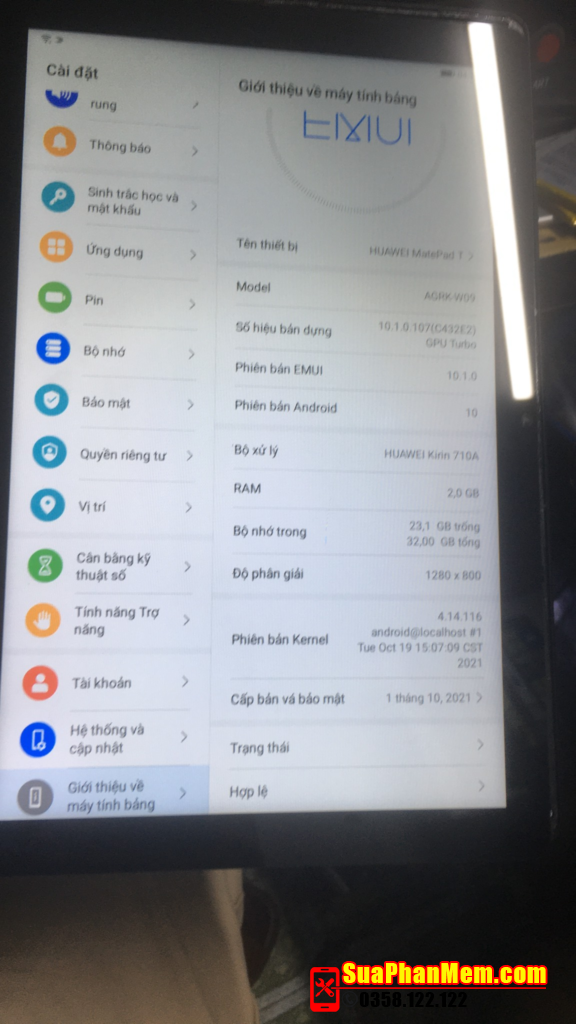 Xoá tài khoản Huawei ID AGRK-W09, AGRK-L09 thành công