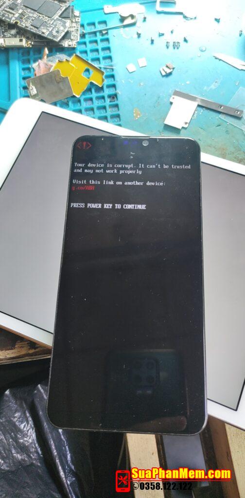 Unbrick Zenfone Max Pro M2 ZB630KL lỗi your device corrupt