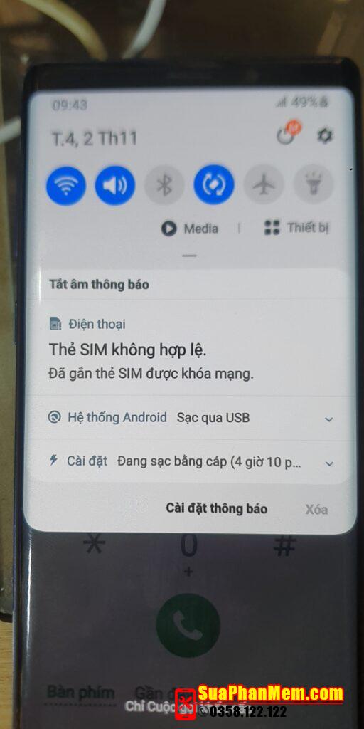 Mở khoá mạng Samsung Note 9 SM-N960U TMB xách tay Mỹ USA