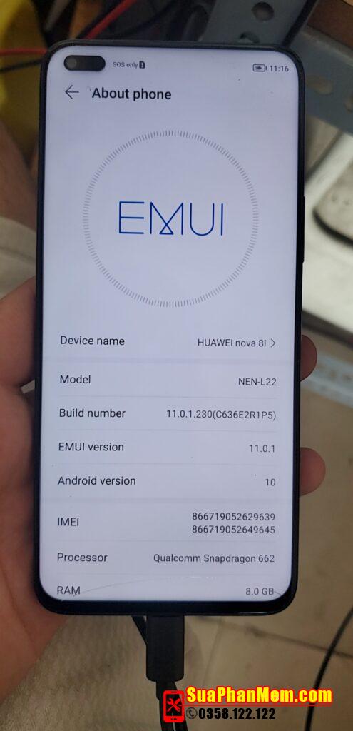 Huawei Nova 8i xoá tài khoản Huawei ID | NEN-L22 HWID remove sucssess