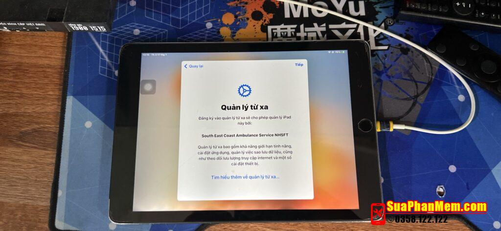 iPad Air 2 quản lý từ xa | Bypass MDM iPad IOS 15