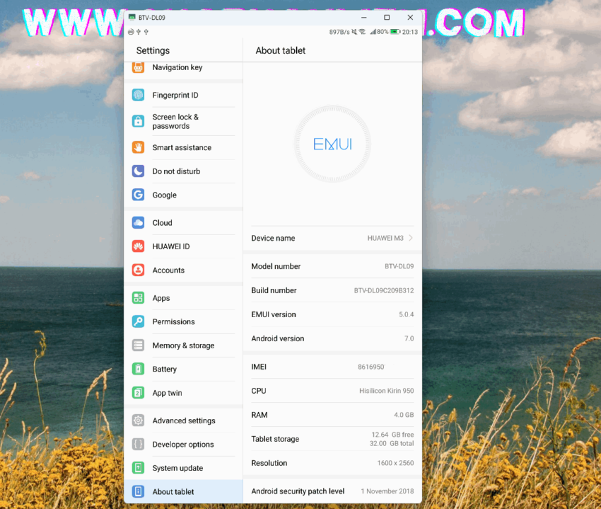 Huawei Mediapad M3 BTVDL09 Unlock Bootloader