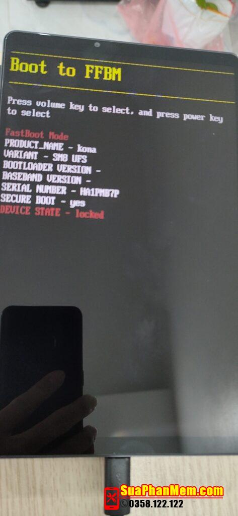 Lenovo Y700 treo fastboot lỗi phần mềm fix ok
