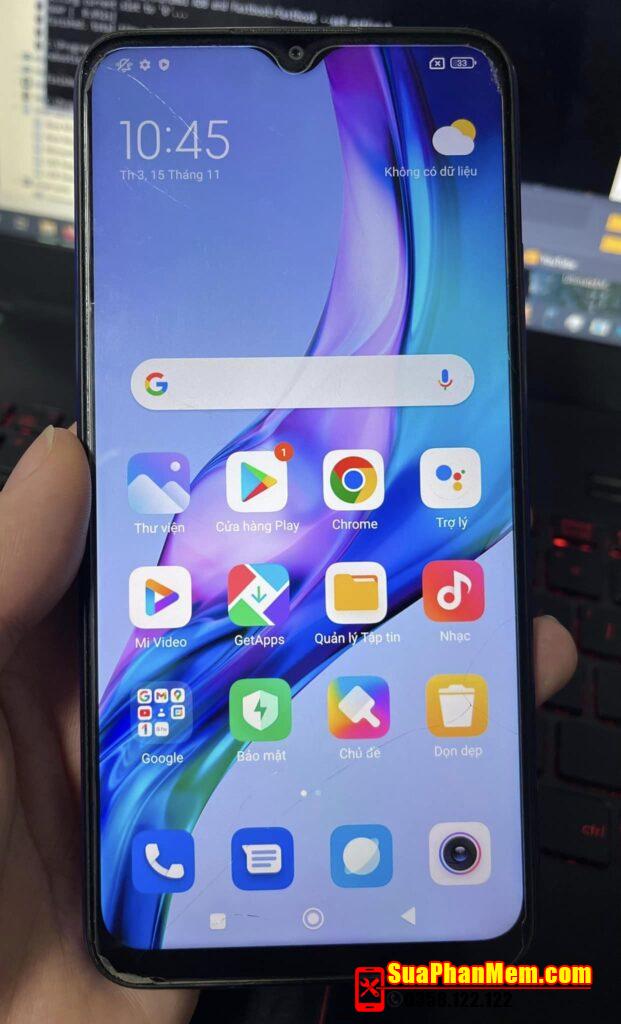 Xiaomi Redmi 9 lỗi NV data is corrupted treo recovery