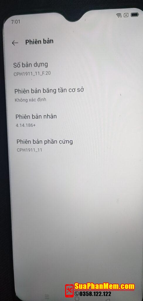Oppo F11 imei null | CPH1911 mất imei repair OK