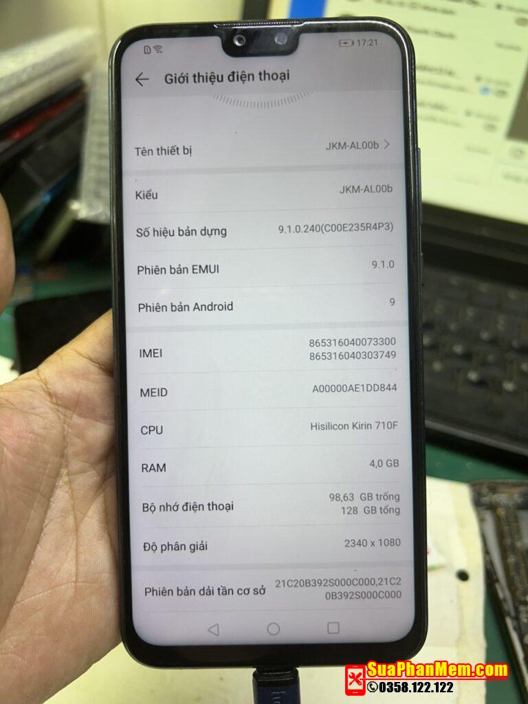 Huawei Y9 2019 JKM-AL00b up rom quốc tế global