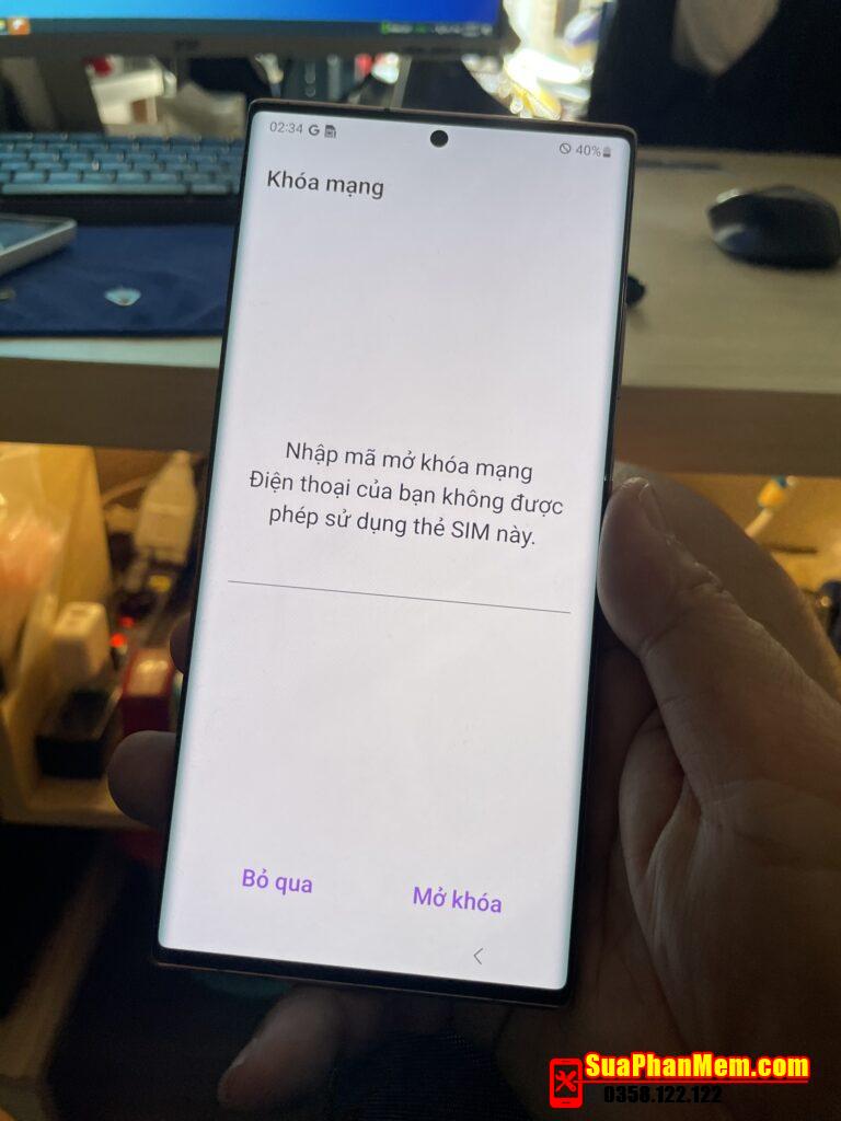 Samsung Note 20 Ultra mua code nhập mã mở mạng | N986U Spectrum unlock network
