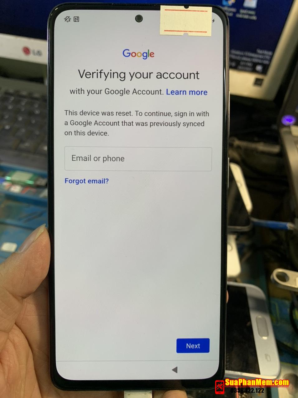 Redmi Note 11 Pro xoá xác minh tài khoản Google - Suaphanmem.com