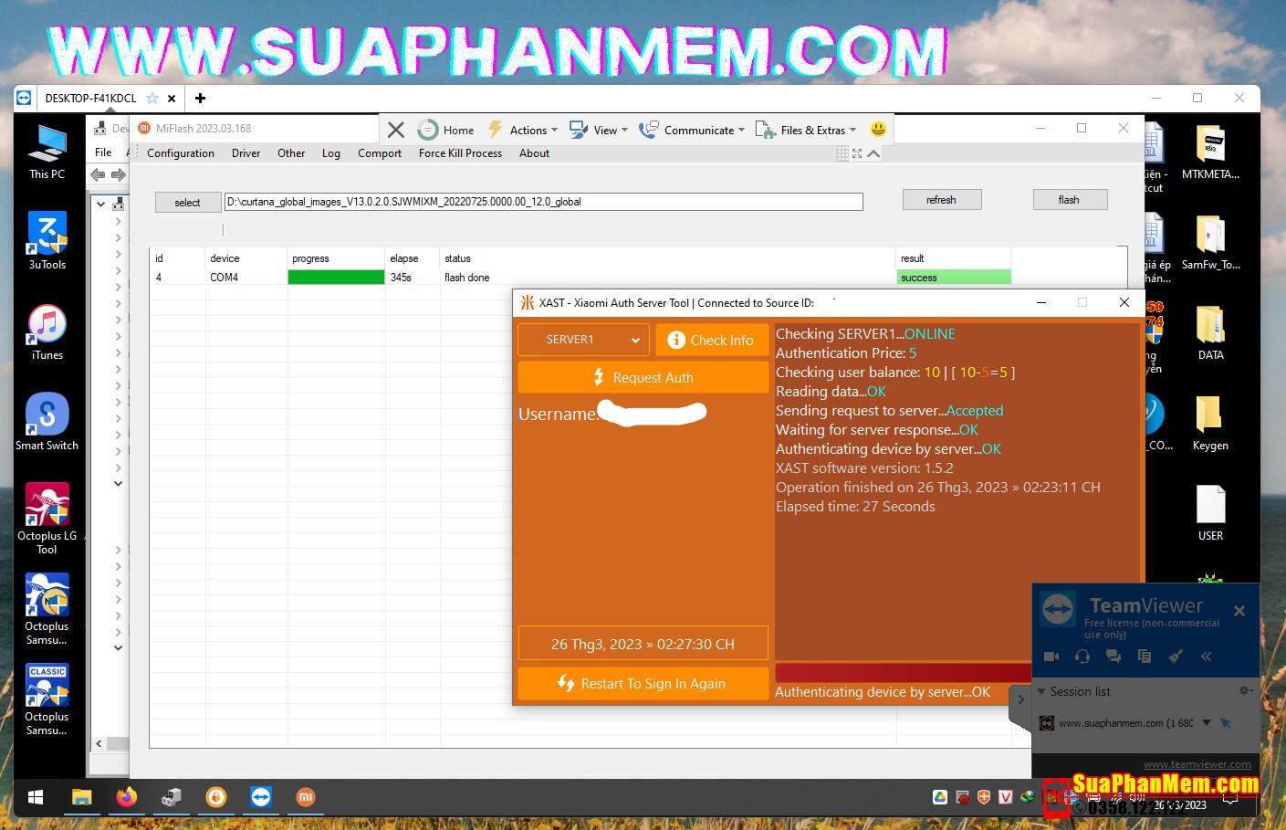 Unbrick Redmi Note 9s Auth flash server