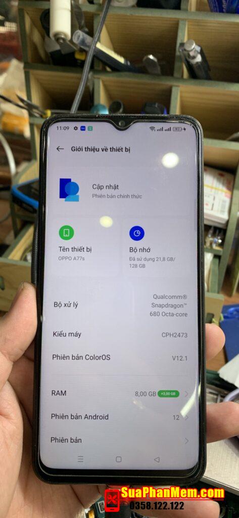 Xoá mật khẩu Oppo A77s CPH2473 | Bypass Oppo A77s