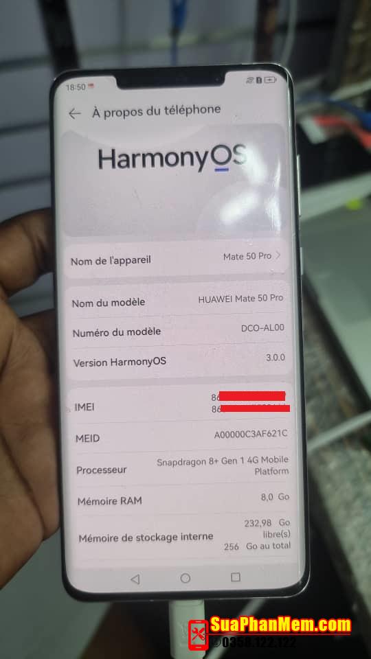 Xoá Huawei ID Mate 50 Pro - DCO-AL00 remove HWID