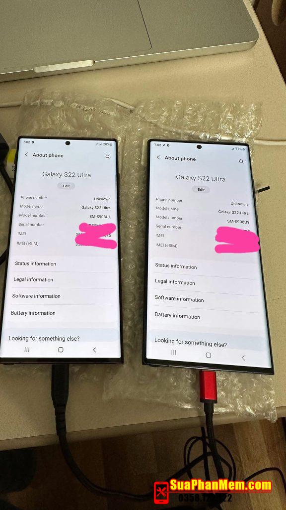 Samsung S22 Ultra S908U1 repair imei fix demo