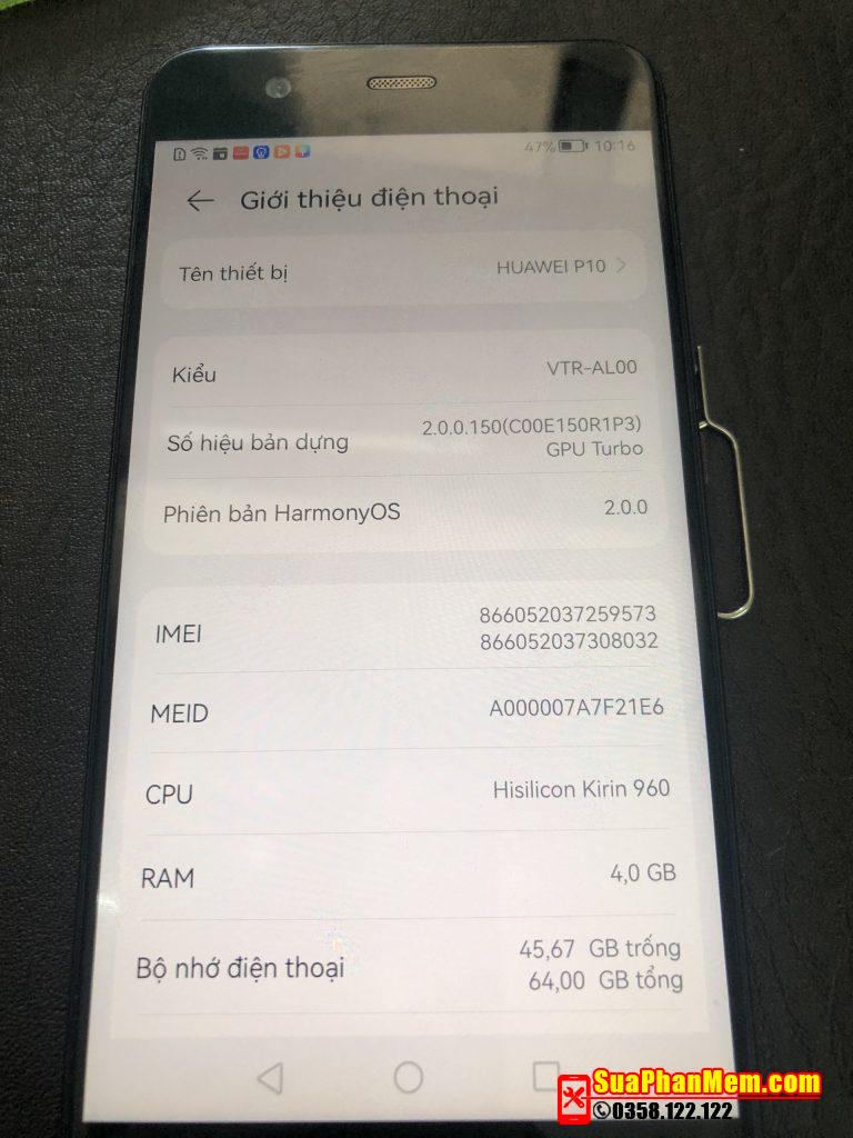 Huawei P10 VTR-AL00 Huwei ID & convert global