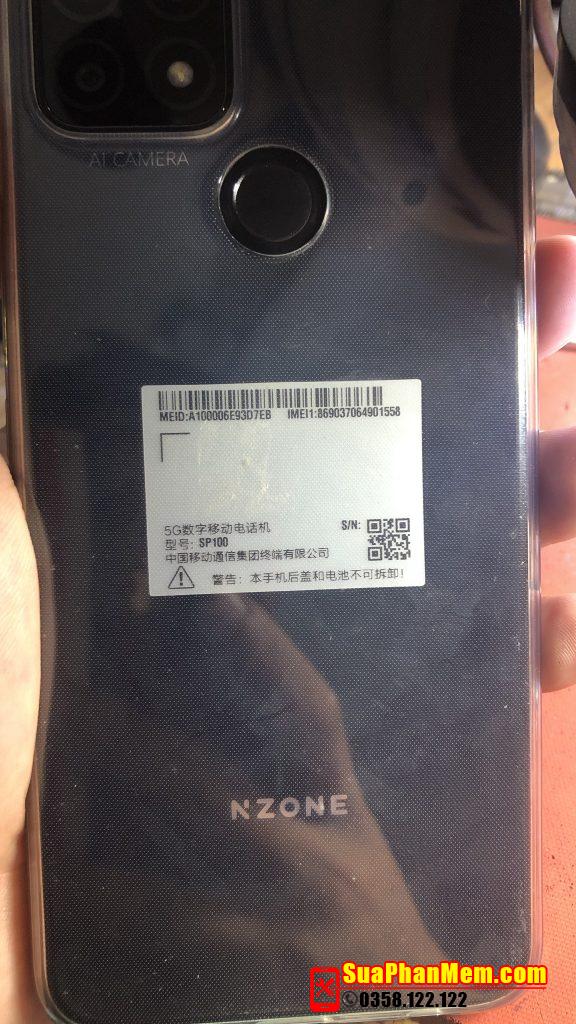 NZONE S7 5G (SP100) xoá mật khẩu tài khoản Google