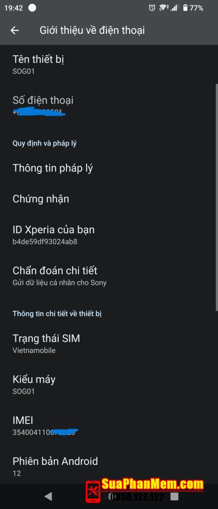 Nâng cấp dual sim Sony Xperia 1 II SOG01