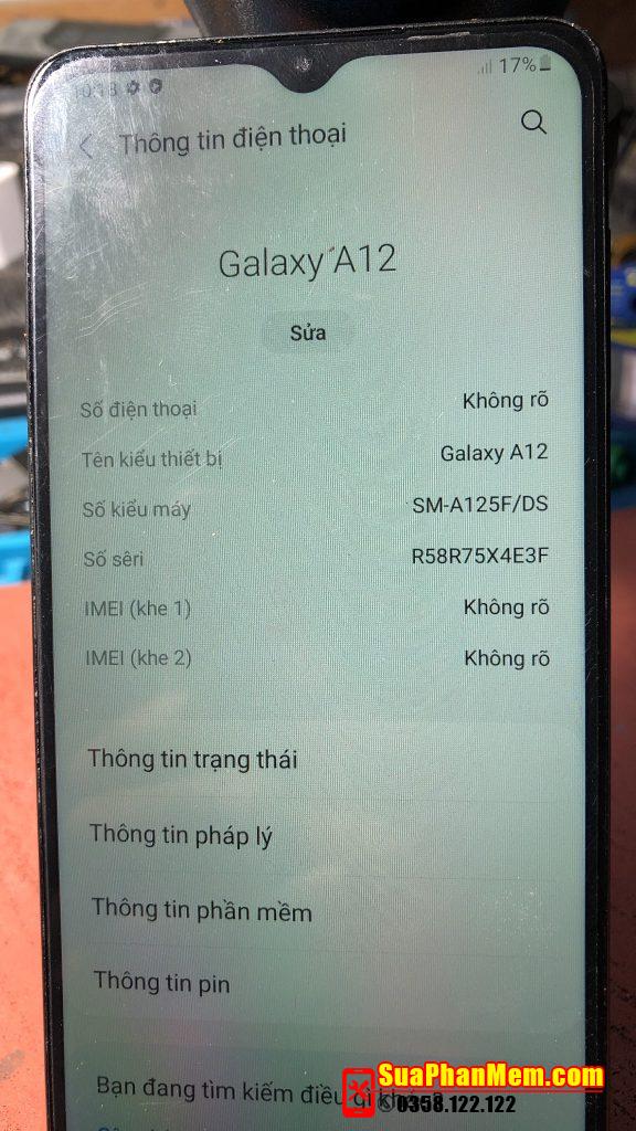 Fix imei Samsung A12 | A125F repair imei