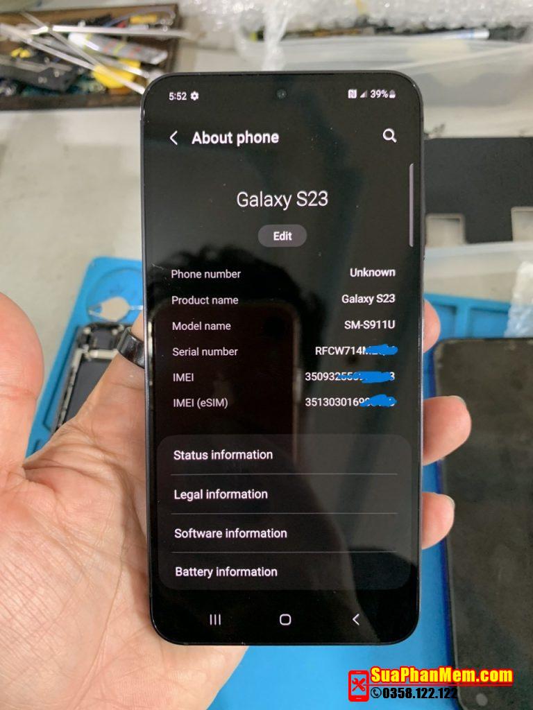 Mở mạng Samsung S23 S911U nhà mạng ATT xách tay Mỹ