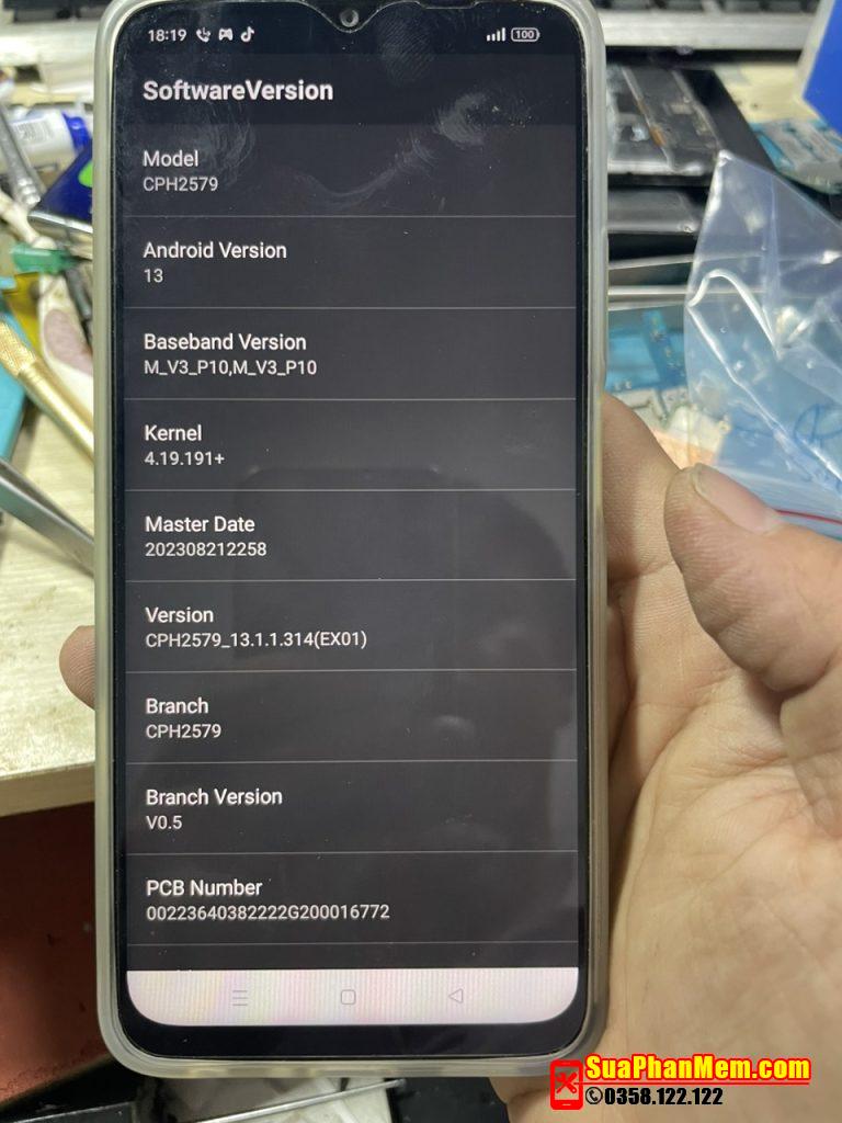 Xoá mật khẩu Oppo A38 CPH2579