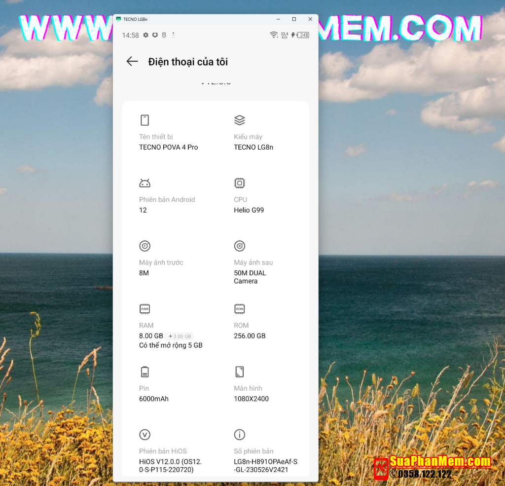 Root Tecno Pova 4 Pro (LG8n) magisk V26.3