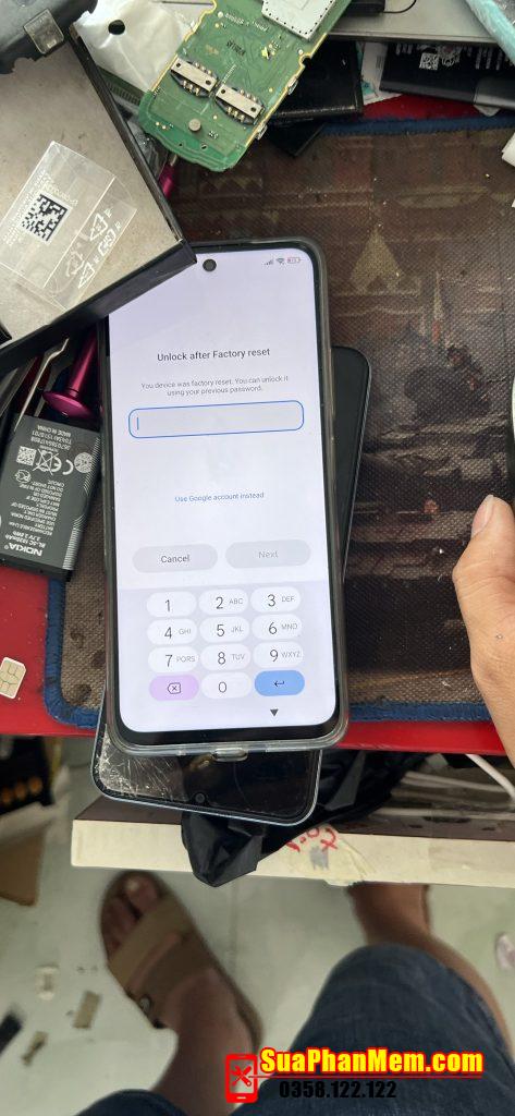 Xiaomi Redmi 12 xoá tài khoản Google FRP Lock