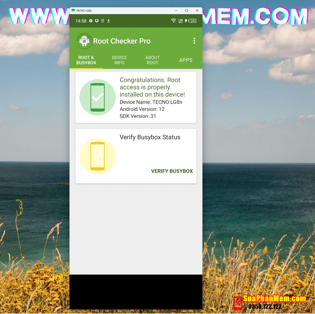 Root Tecno Pova 4 Pro (LG8n) magisk V26.3