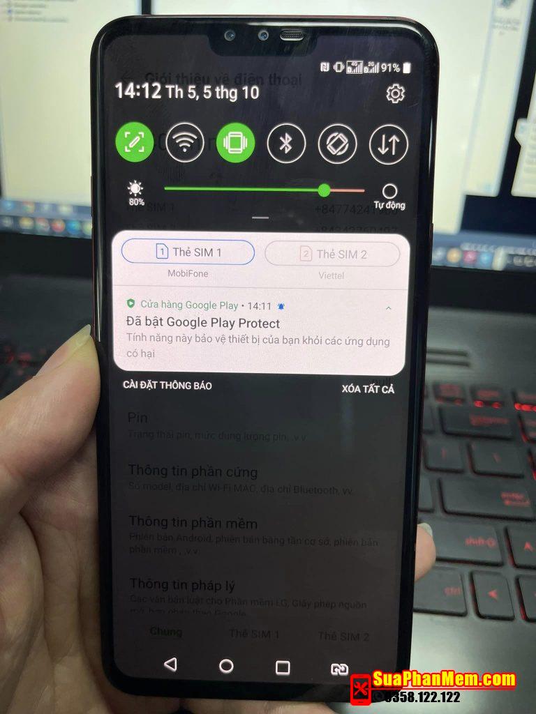 Nâng cấp 2 sim LG V40 ThinQ | V409N dual sim