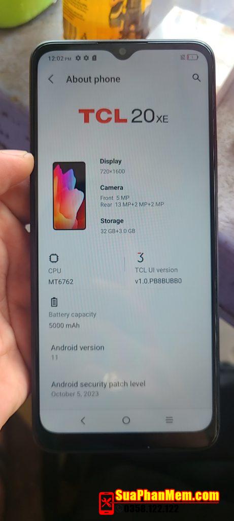Mở mạng TCL 20XE | TCL 5078Z code unlock sim