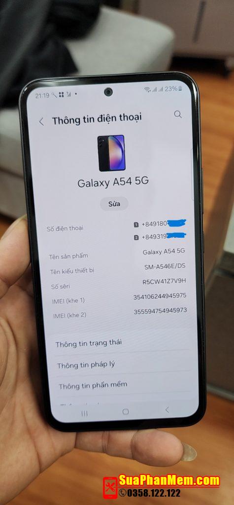 Xoá Grab Samsung A54 trả góp | Thanh toán cước Galaxy A546E