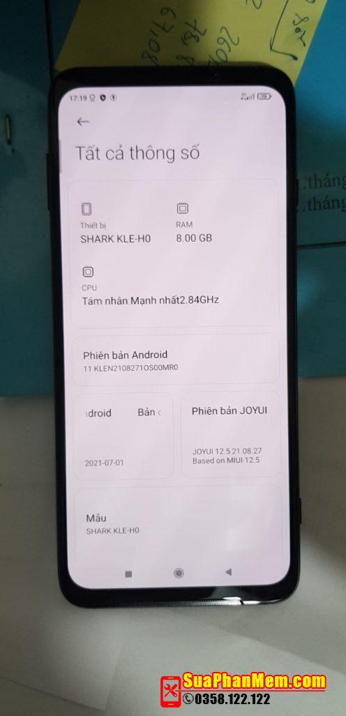 Up rom global tiếng Việt BlackShark 3 KLE-A0 Android 11