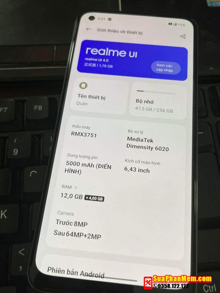 Realme 11 5G RMX3751 unlock sim mở mạng