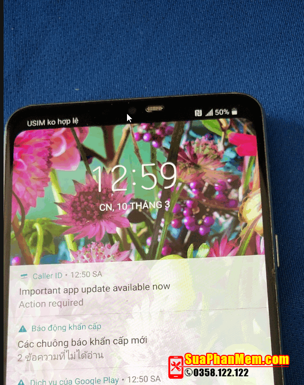 LG G7 ThinQ usim không hợp lệ | G710PM unlock mở mạng