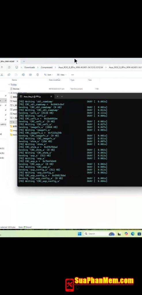 Up rom quốc tế Asus Rog Phone 8 - 8 Pro (AI2401)