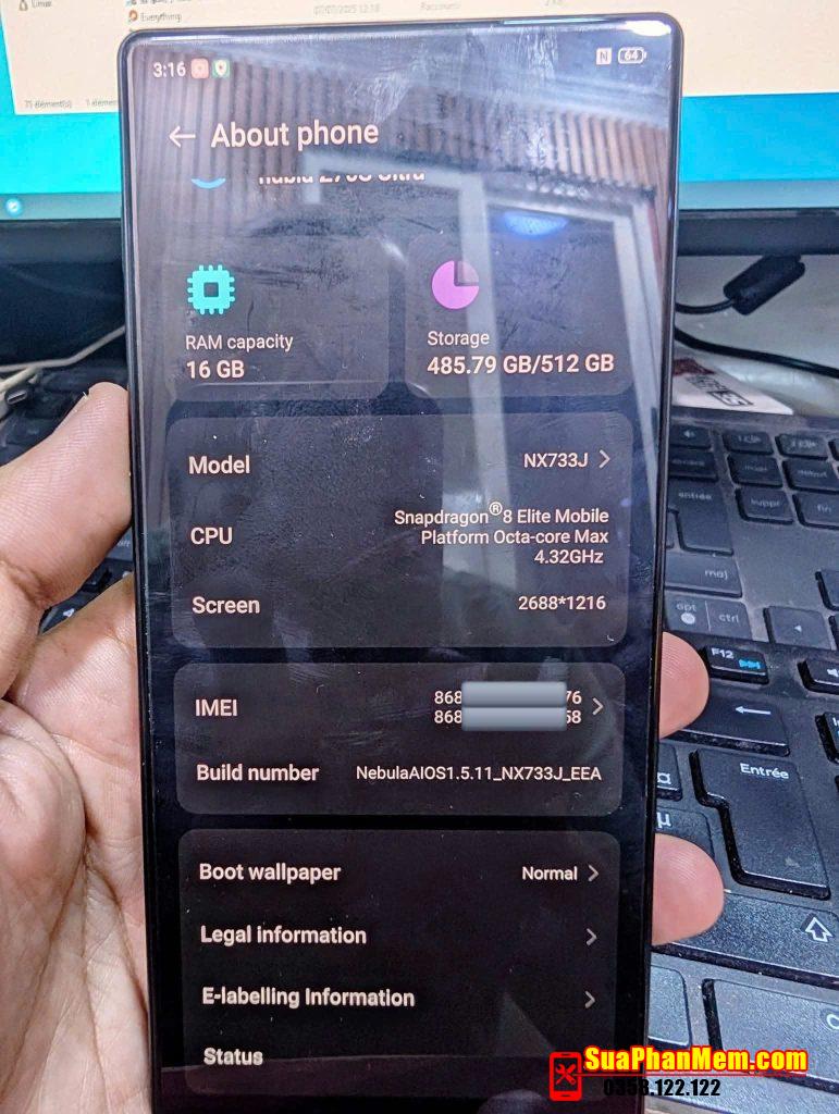 Nubia Z70 Ultra (NX733J) convert to global rom